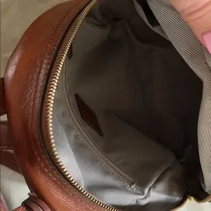 Fossil Brown Leather Backpack with Structured Design Buckner Leather Backpack - MBG9631210 - Fossil main image 4